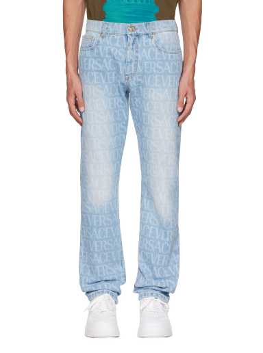 Kavbojke Versace Allover Modra | 1007837_1A07661