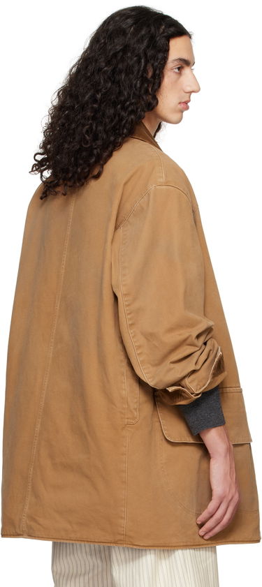 Jakna Maison Margiela Maison Margiela Corduroy Collar Waxed Jacket Rjava | S50AM0625 M35206, 2