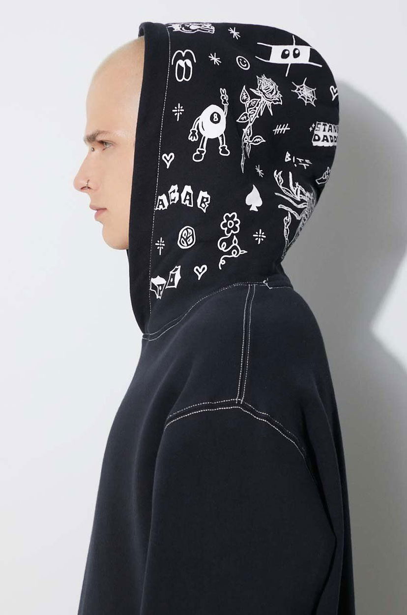 Pulover TAIKAN Stank Daddy Hoodie Print Črna | TH0007.BLKCST