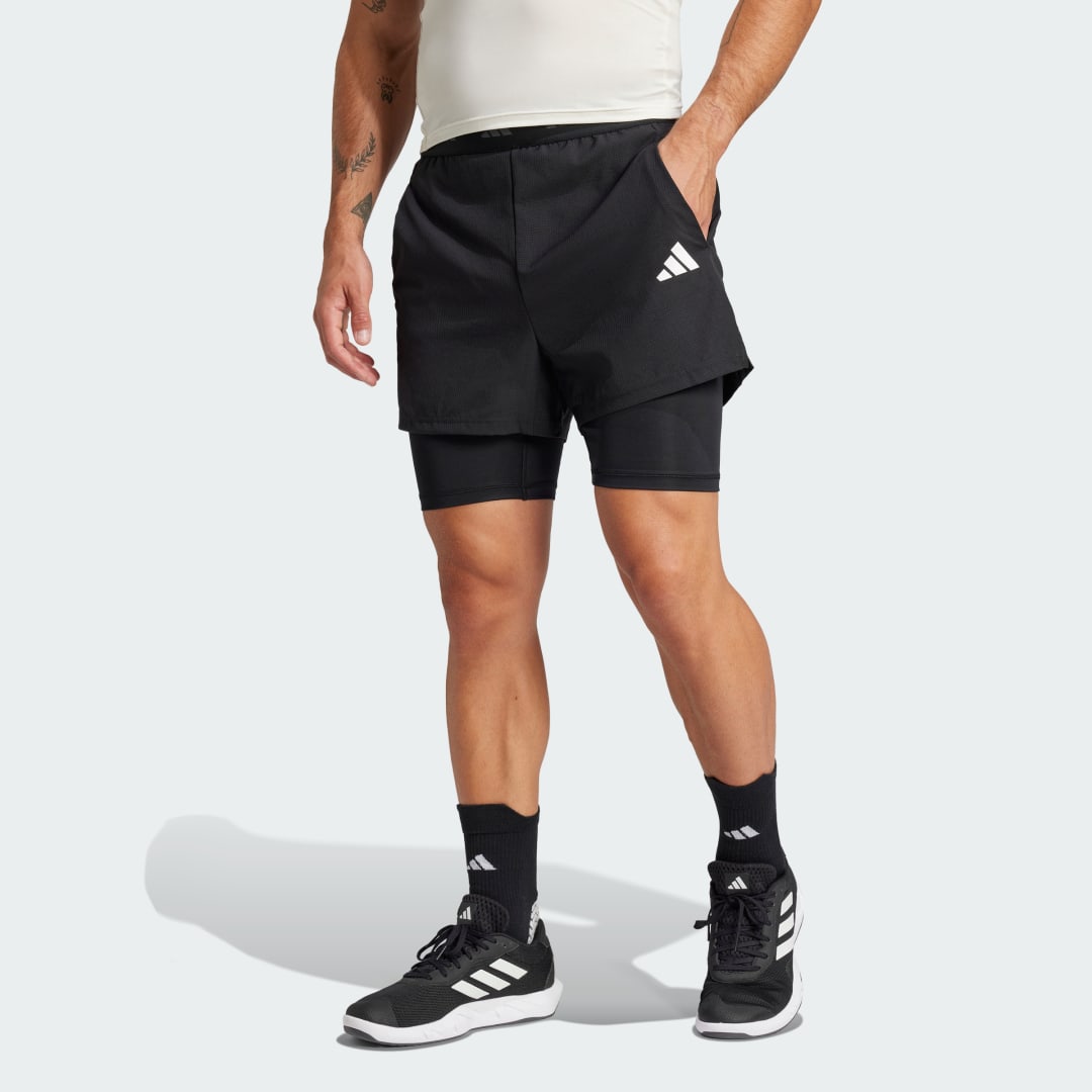 Kratke hlače adidas Performance 2-in-1 Training Shorts Črna | JE5665, 0