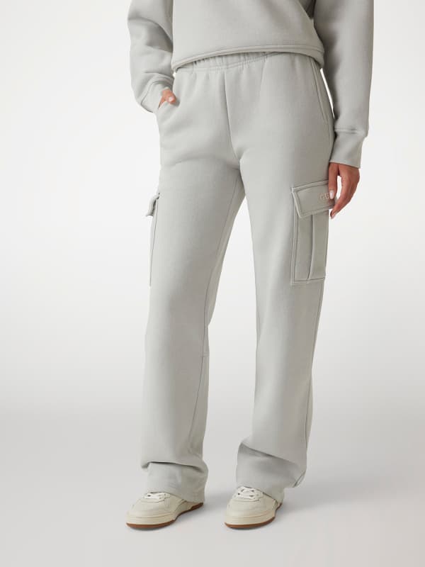 Cargo hlače GUESS Mid Rise Cargo Pants Siva | V4BB04KCHX0
