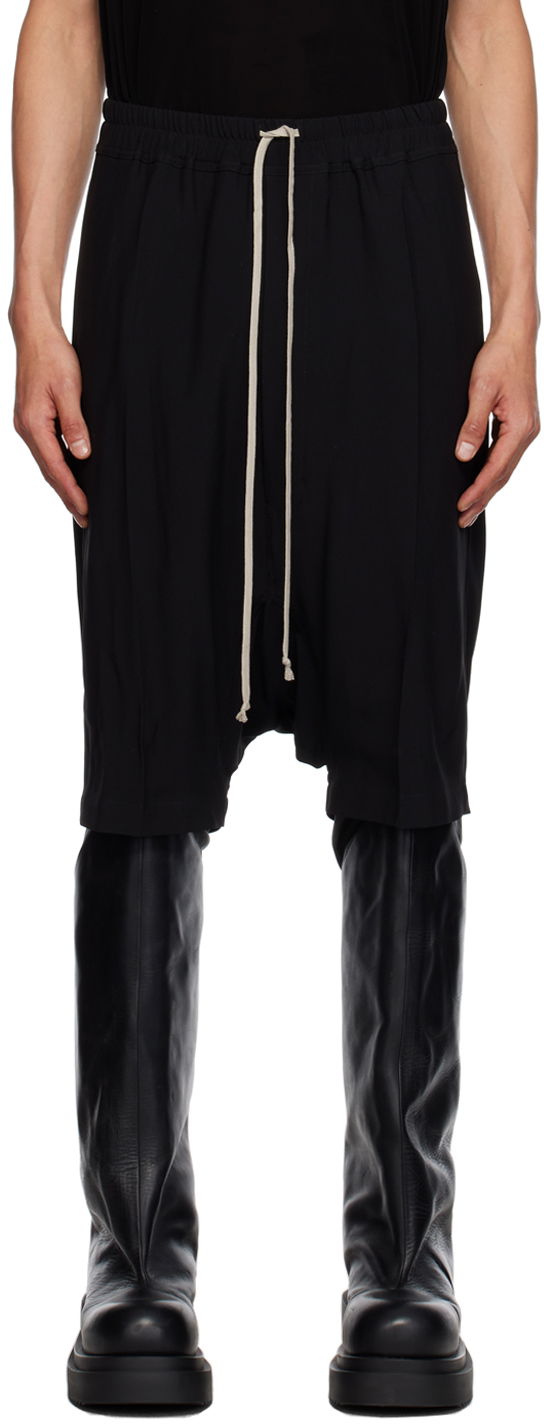 Kratke hlače Rick Owens Pods Shorts Črna | RU02C7384 HY, 0