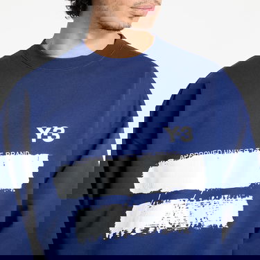 Pulover Y-3 Y-3 Graphic Crew Sweatshirt Mornarica | JM3232, 3