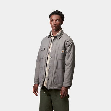 Plašči Carhartt WIP Carhartt WIP Leroy Chore Coat Siva | I035343_7, 0