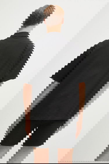 Srajce Represent Clo Relaxed Short Sleeve Cotton Overshirt with Classic Collar Črna | MLM21482.02, 2