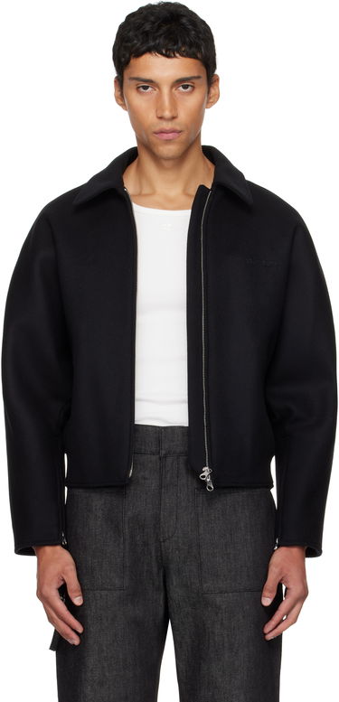 Bomber jakna Courrèges Courrèges Embroidered Wool Bomber Jacket Črna | 325CBL308WO0118, 0