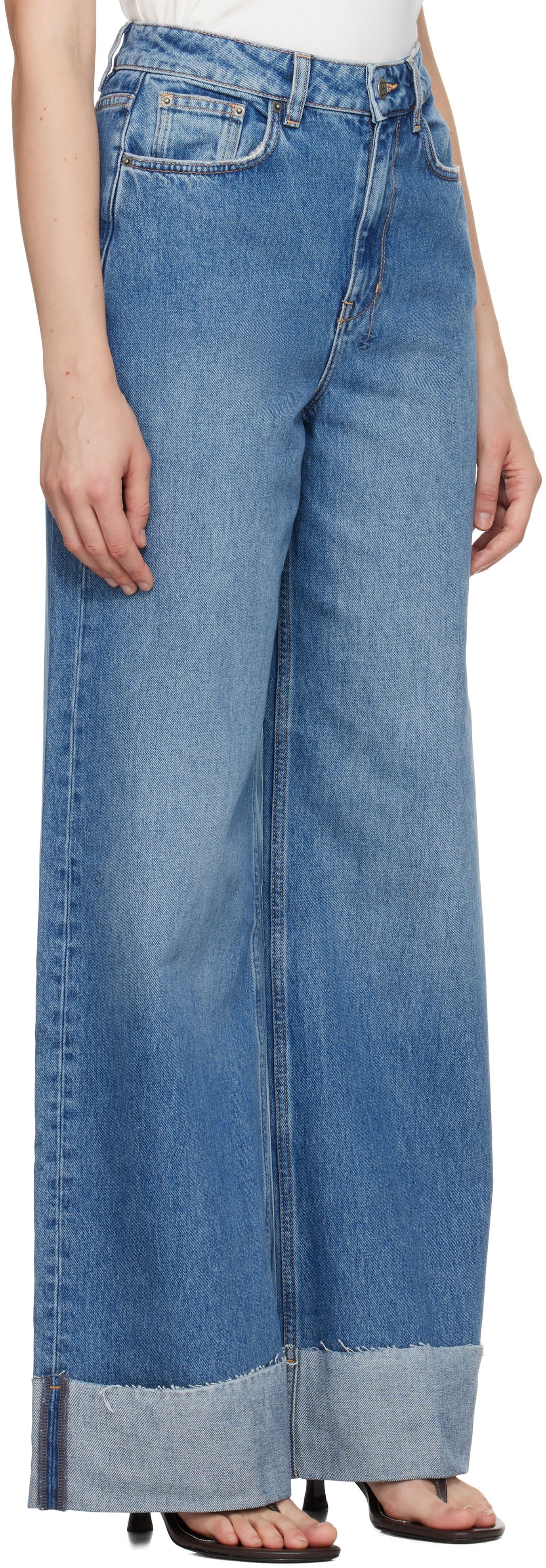 Kavbojke Ksubi Strider Tidal Cuffed Jeans Modra | WPF25DJ005, 1