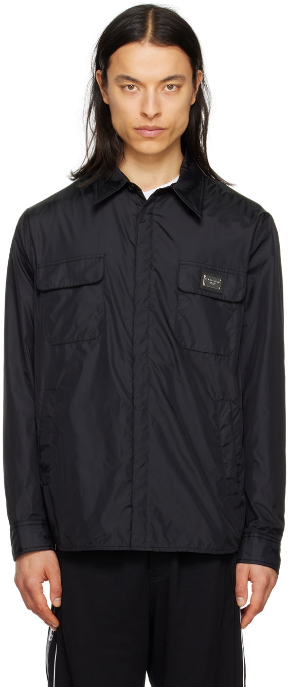 Srajce Dolce & Gabbana Black Patch Shirt Črna | G5KI7TFUSVF