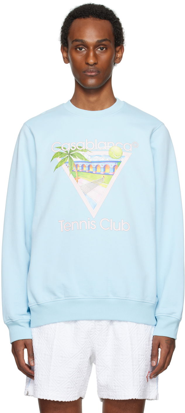 Pulover Casablanca 'Tennis Club' Sweatshirt Turkizna | MPS24-JTP-001-04