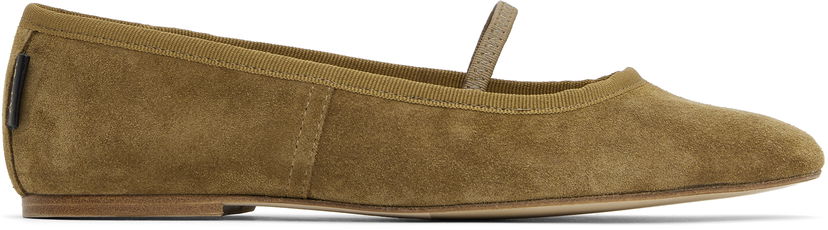 Superge in čevlji A.P.C. A.P.C. Swan Ballerina Flats Zelena | PXBTG-F53295