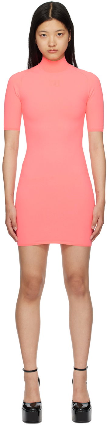 Obleke Alexander Wang Bodycon Minidress Roza | 4KC1236032