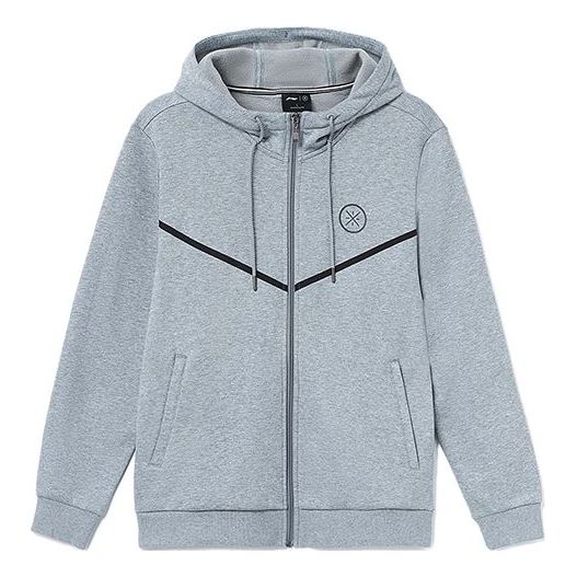 Pulover Li-Ning Wade Logo Sports Hoodie Siva | AWDR843-3
