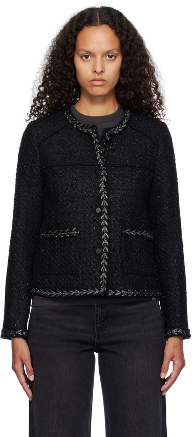 Jakna rag & bone rag & bone Mirabelle Tweed Jacket Črna | WAW24F40157915, 0