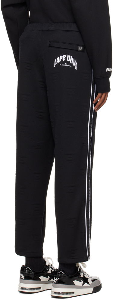 Trenirka AAPE by A Bathing Ape AAPE by A Bathing Ape Jacquard Sweatpants Črna | AAPPTMA644XXLBKX, 2