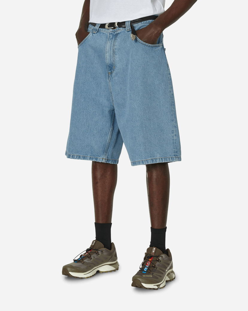 Kratke hlače Carhartt WIP Brandon Denim Shorts Modra | I031921_01_06