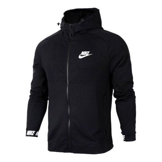 Pulover Nike Athleisure Logo Print Hooded Jacket Črna | 861743-010