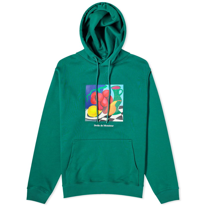 Pulover Drôle de Monsieur Still Life Hoodie Zelena | D-HO146-CO127-FGN