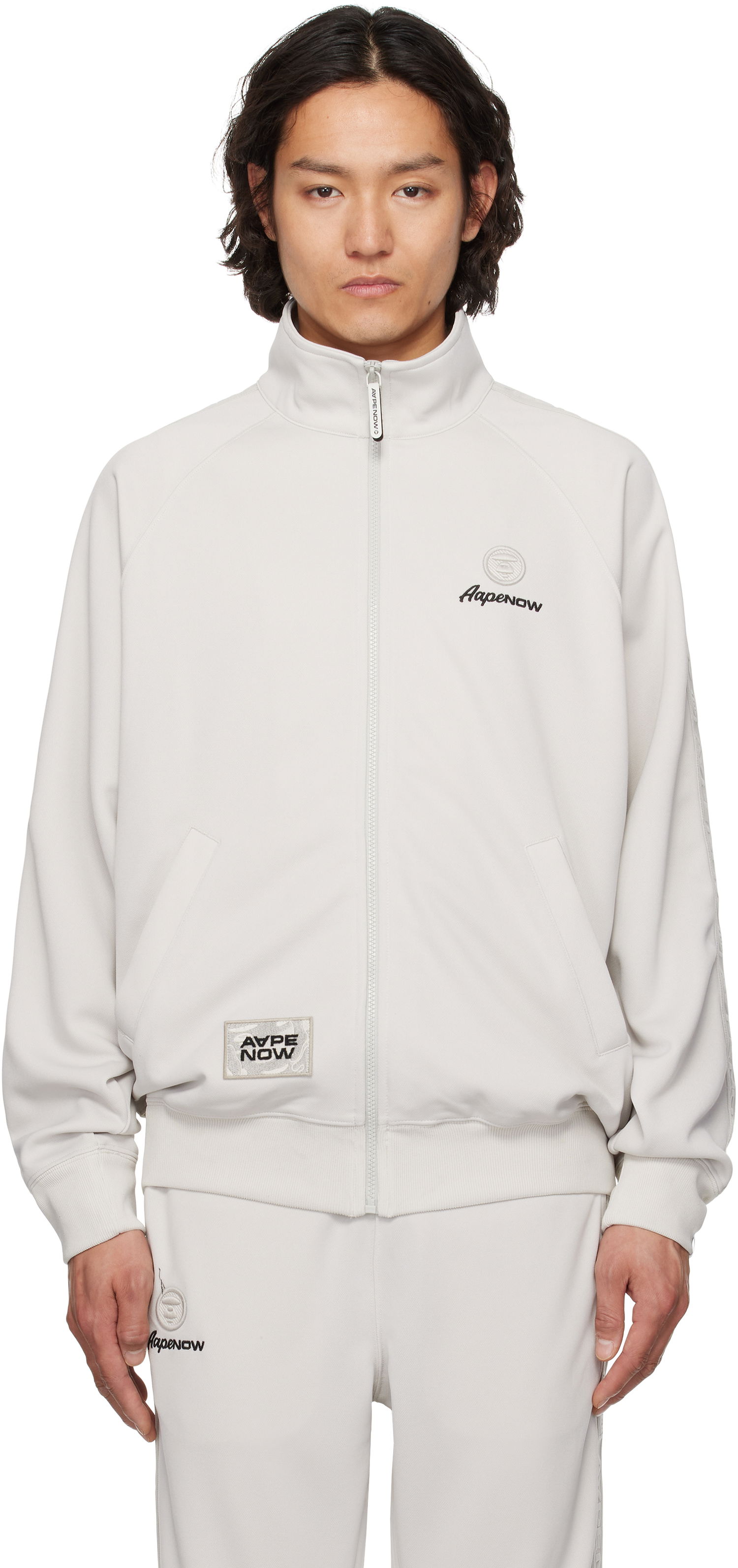 Trenirka AAPE by A Bathing Ape AAPE by A Bathing Ape 'AAPE Now' Track Jacket Siva | AAPSWMC319XXNGYR, 0