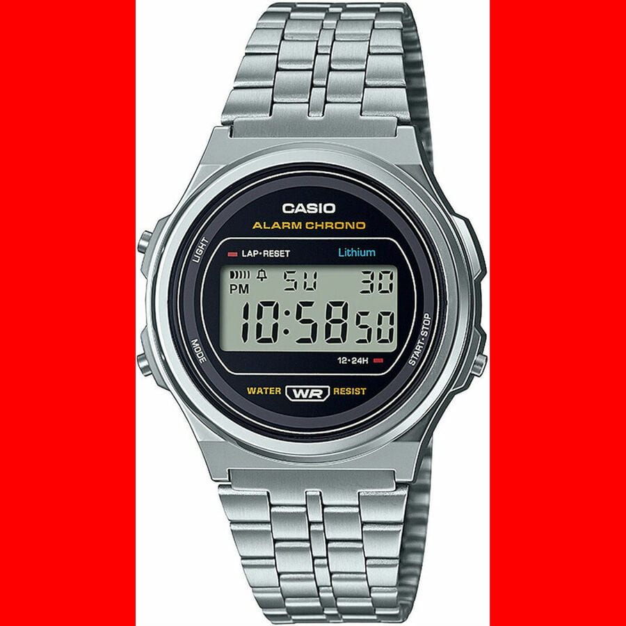 Ure CASIO Vintage A171 Kovinski | A171WE-1AEF, 1