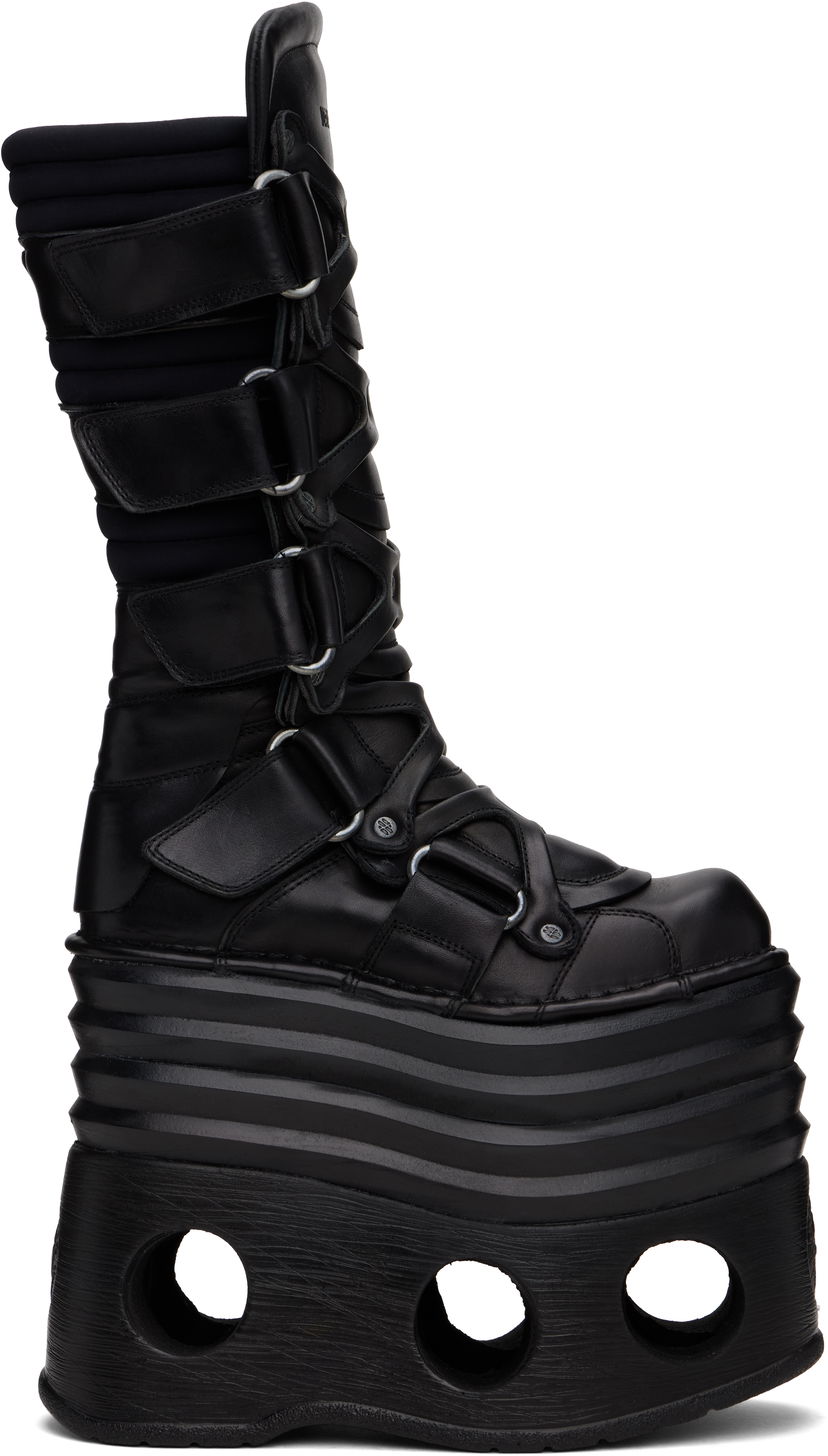 Oblačila VETEMENTS VETEMENTS New Rock Edition Platform Tower Boots Črna | UA66SN140B