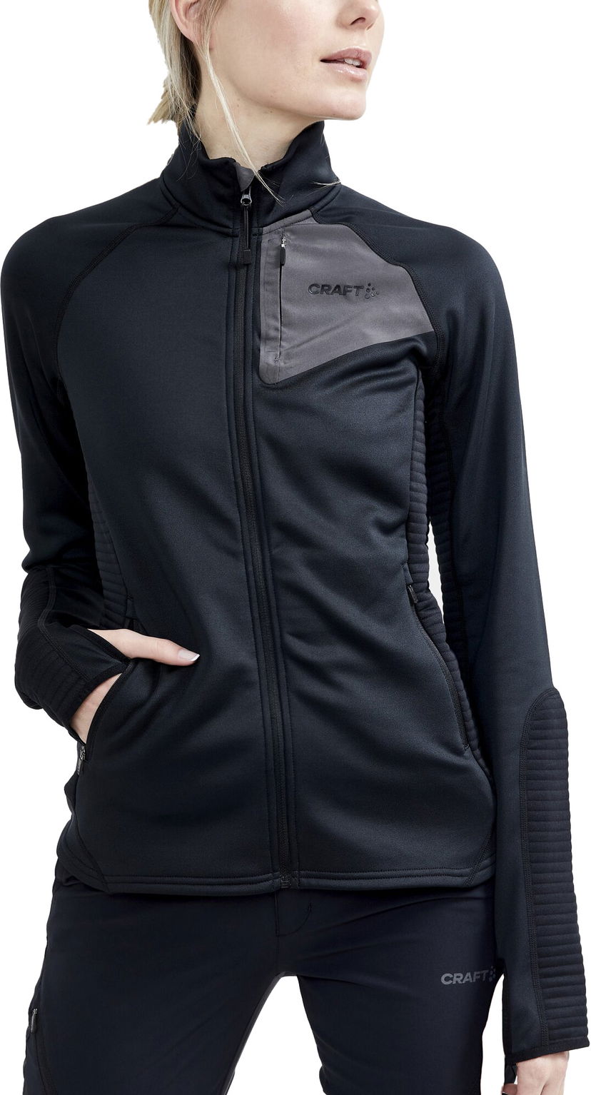 Pulover Craft With Zipper Črna | 1911664-999000