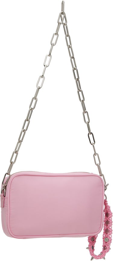 Torba za čez ramo We11done We11done Mini Chain Bag with Spiked Wristlet Roza | WD-AB0-25-488-U-PK, 2
