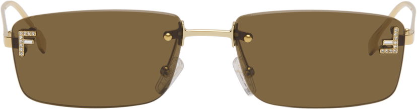 Sončna očala FENDI Fendi First Crystal Sunglasses Rjava | FE4172US@5432E 840126860528