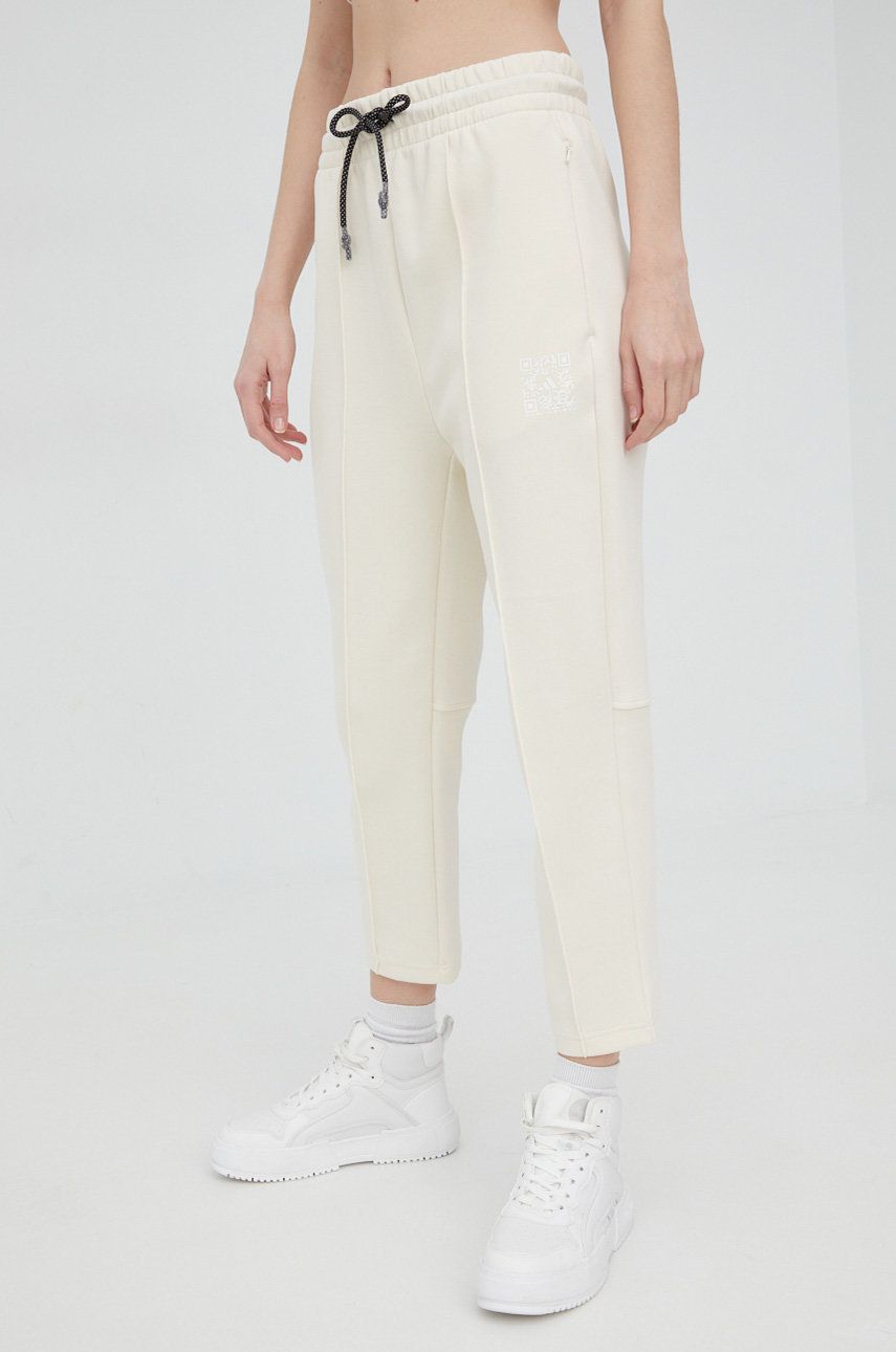 Trenirka adidas Performance adidas Performance Printed Sweatpants Bela | HB1449, 0