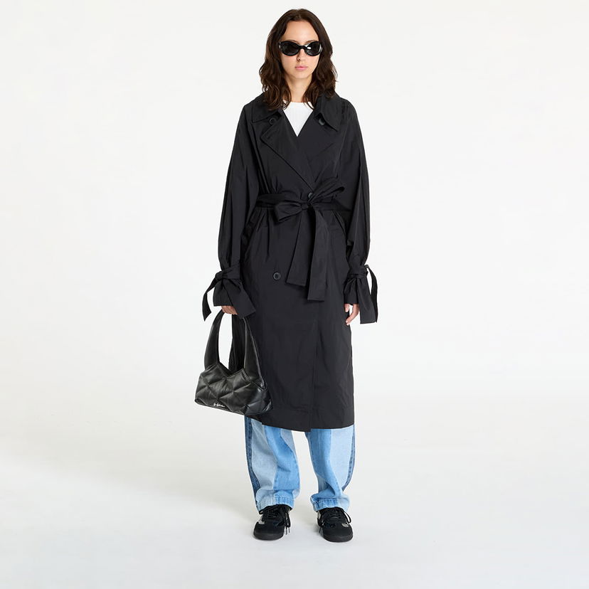 Trenčkot adidas Originals KSENIASCHNAIDER Trenchcoat Black Črna | IW5668