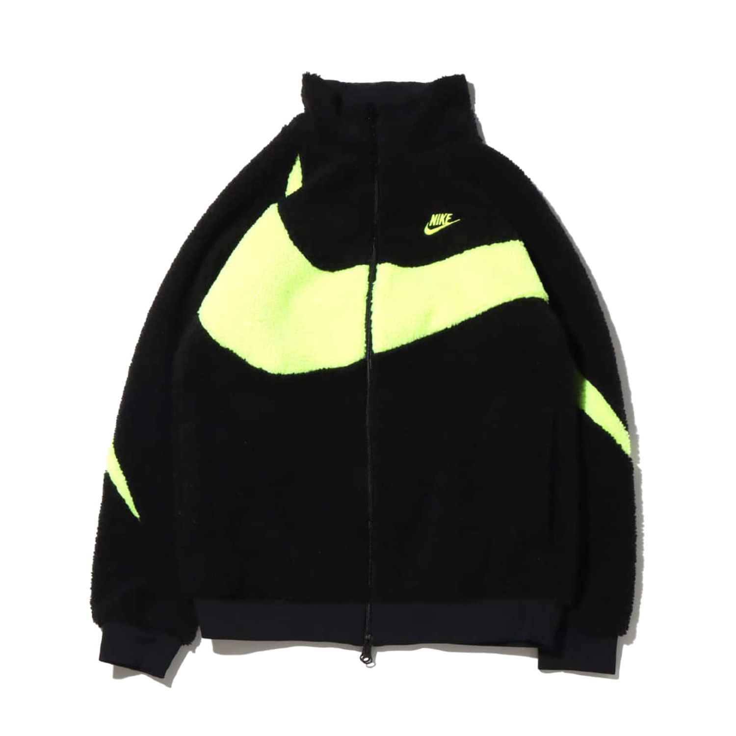 Jakna Nike Big Swoosh Reversible Boa Jacket Black Neon Črna | BQ6546-017, 0