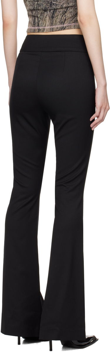 Hlače Diesel Black P-Erseus Flare Trousers Črna | A14390 0PHAL, 2