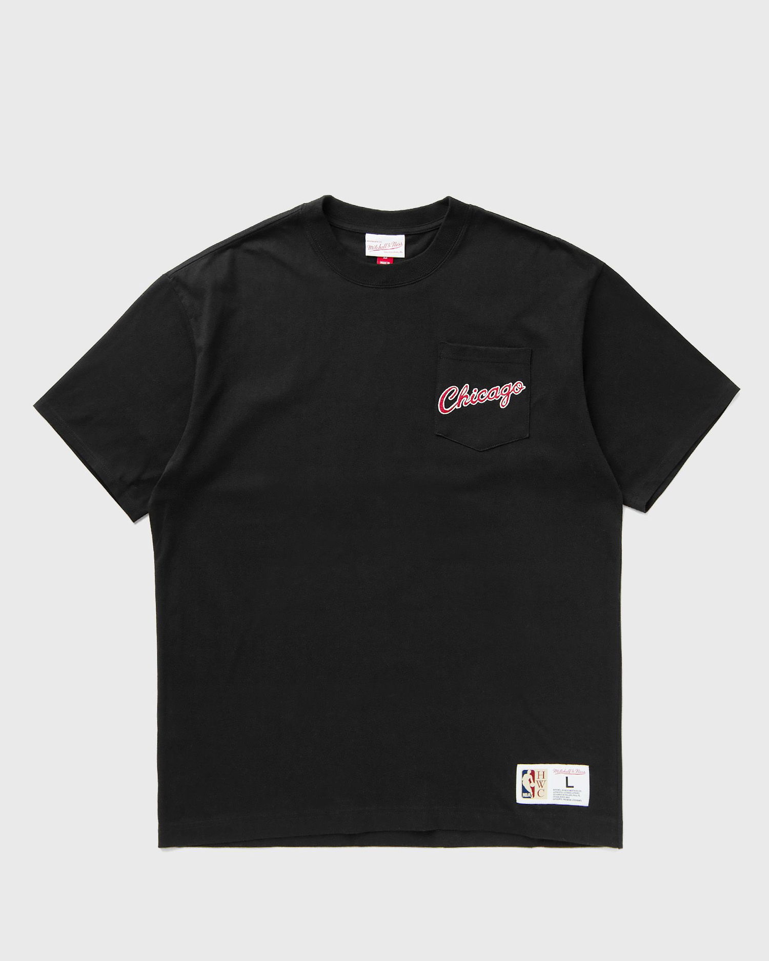 Majica Mitchell & Ness Mitchell & Ness NBA Chicago Bulls Vintage Logo Pocket T-Shirt Črna | FC9252-CBUBLCK, 0