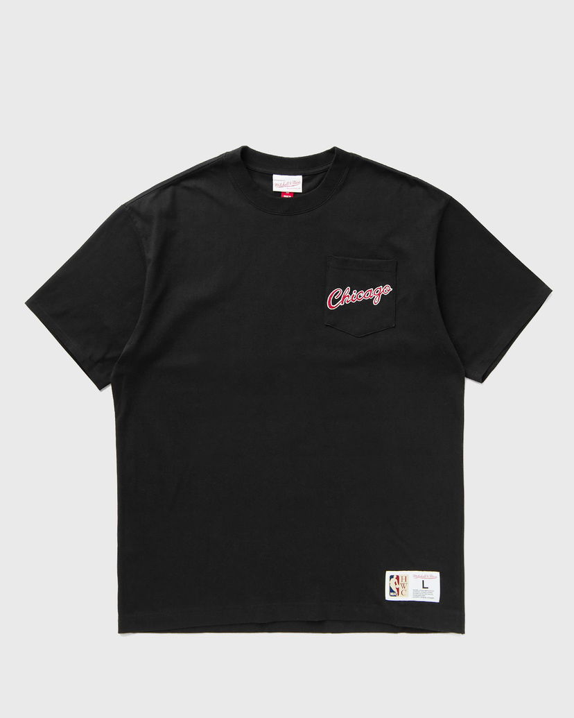 Majica Mitchell & Ness Mitchell & Ness NBA Chicago Bulls Vintage Logo Pocket T-Shirt Črna | FC9252-CBUBLCK