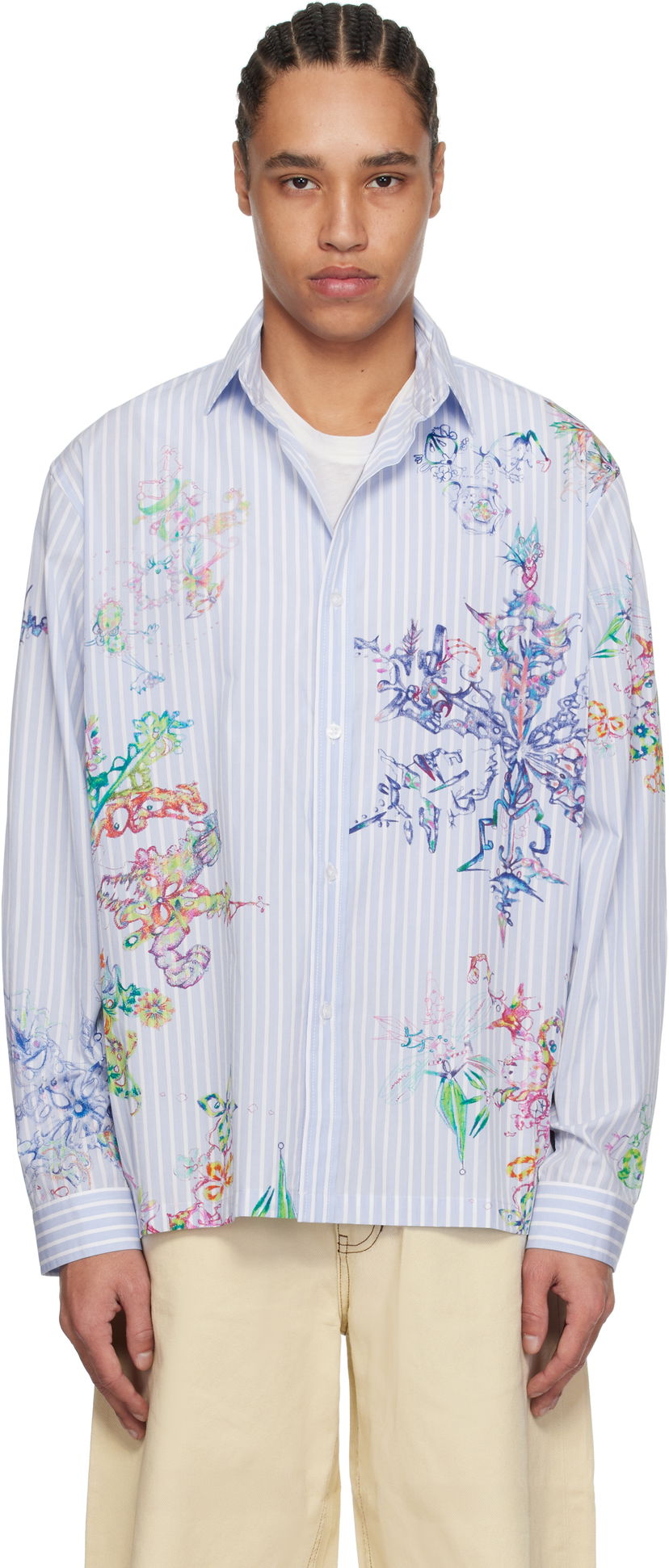Srajce Perks And Mini Perks and Mini Fractal Stripe Shirt Modra | 3834