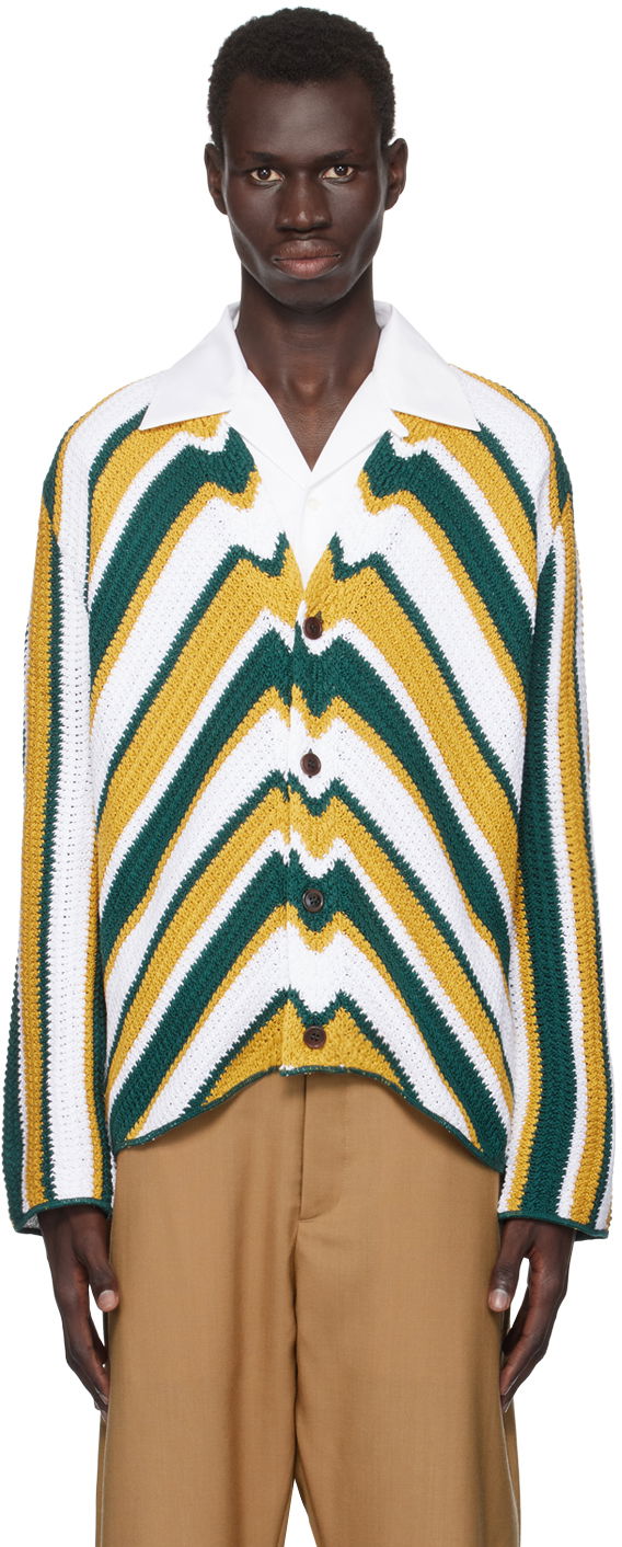 Pleteni pulover Marni Chevron Cardigan Večbarvna | CDMG0132Q1 UFCB27