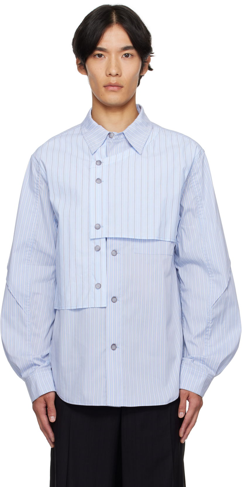 Srajce Andersson Bell Andersson Bell Layered Stripe Shirt Modra | atb1338m