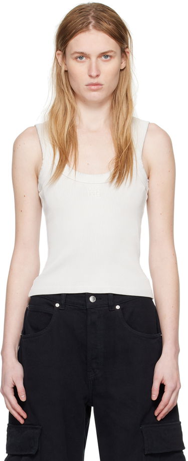 Majica brez rokavov Alexander Wang Alexanderwang.t Embossed Tank Top Bela | 4CC2241455, 0