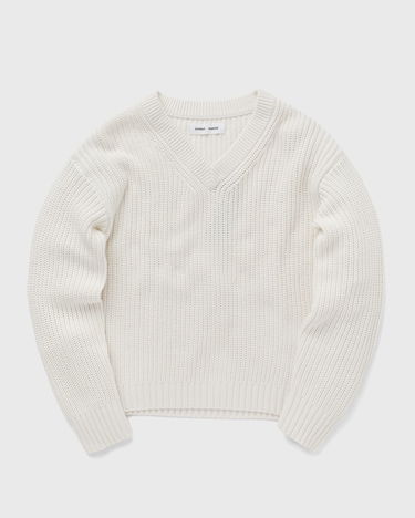 Pleteni pulover Samsoe Samsoe Samsøe & Samsøe SARAILA V-Neck Sweater Bela | F24100055-SOLITARY-STAR, 2