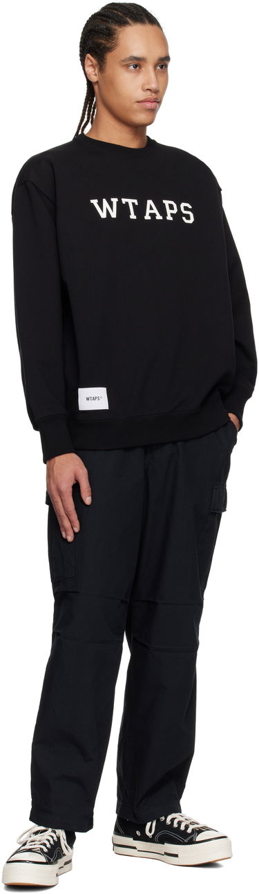 Pleteni pulover WTAPS WTAPS Cotton Academy Sweatshirt Črna | 251ATDT-CSM03, 3