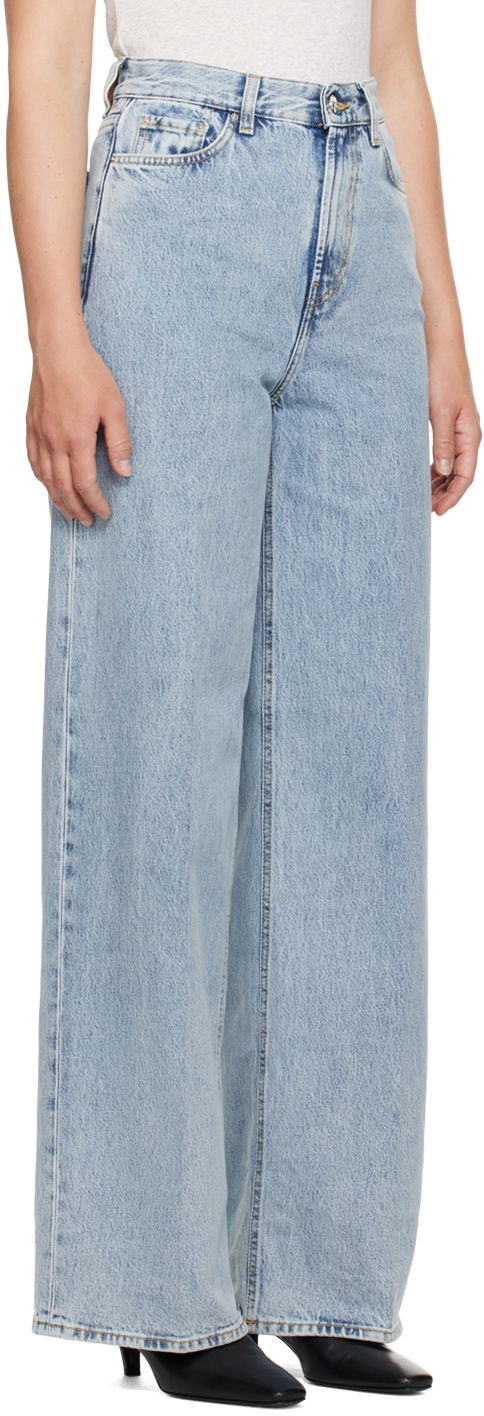 Kavbojke TOTEME Wide Leg Jeans Modra | 242-WRB2426-FB0045, 1