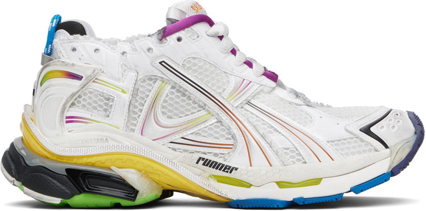 Superge in čevlji Balenciaga Balenciaga Runner Gradient Bela | 772774WRUNG