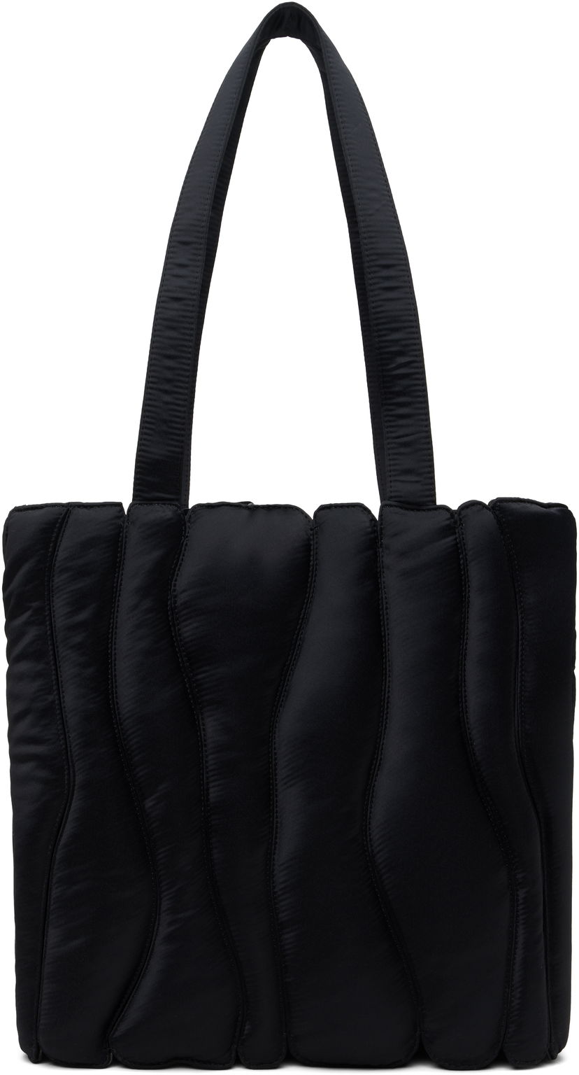 Tote bag Collina Strada Collina Strada Satin Caterpillar Tote Bag Črna | XX9024