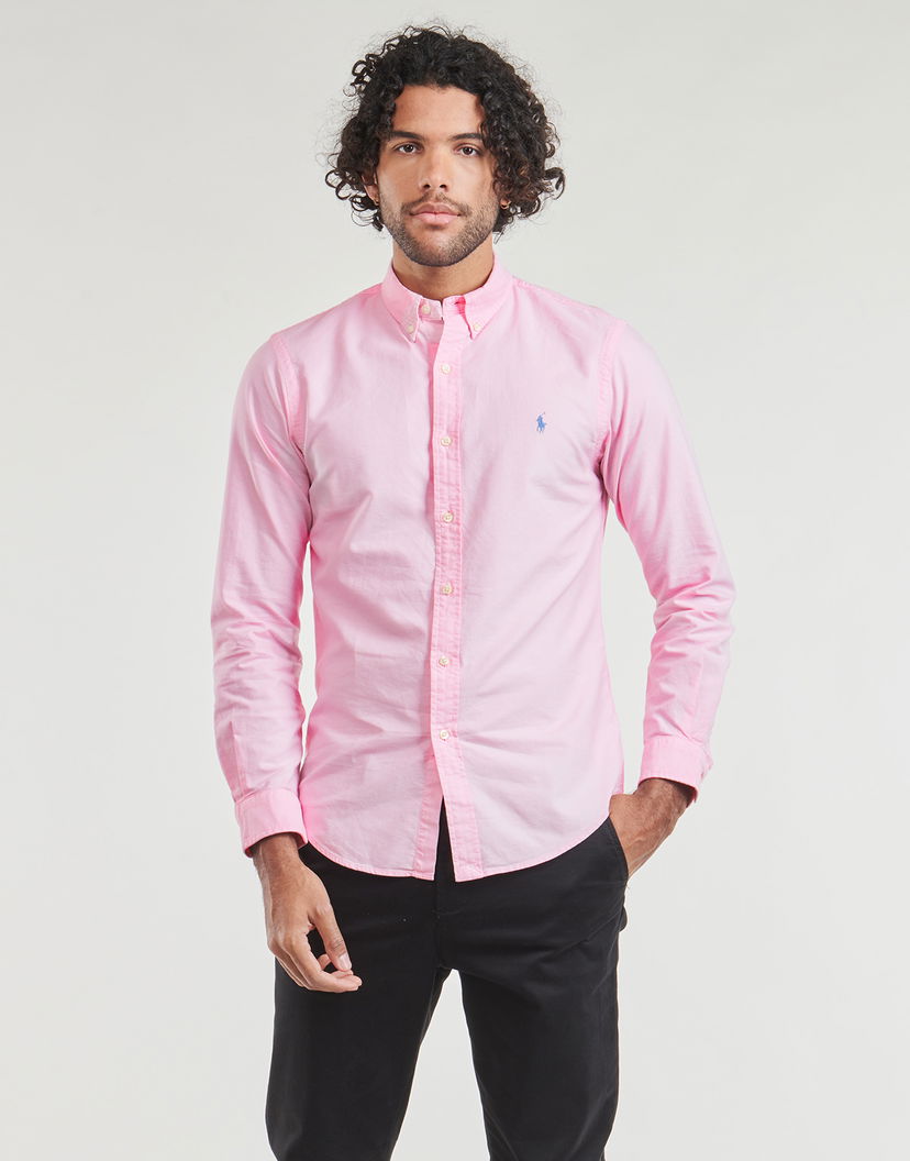 Srajce Polo by Ralph Lauren Long Sleeve Shirt Roza | 710804257027