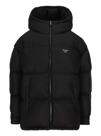 Puhovka Prada Zip-Up Padded Jacket Črna | 292052S22211FC-F0002