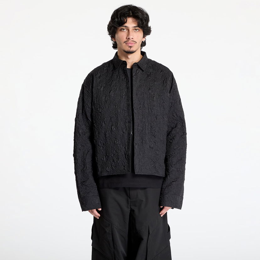 Srajce HELIOT EMIL HELIOT EMIL Ventifact Textured Button-Down Shirt Črna | PRESS25_M_05_059_BLK01