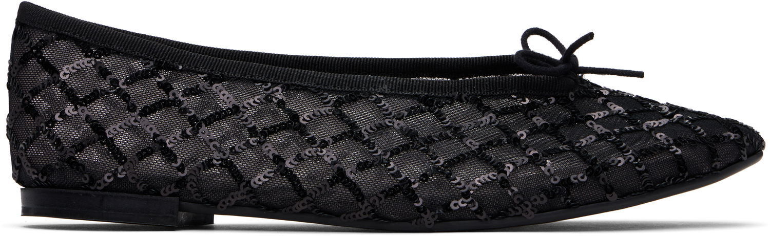 Nega čevljev Repetto Repetto Lilouh Rubber Sole Ballerina Flats Črna | V4096RESEQ, 0