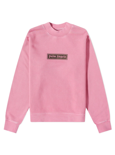 Pulover Palm Angels Box Logo Crew Sweat Roza | PMBA062F22FLE0013210