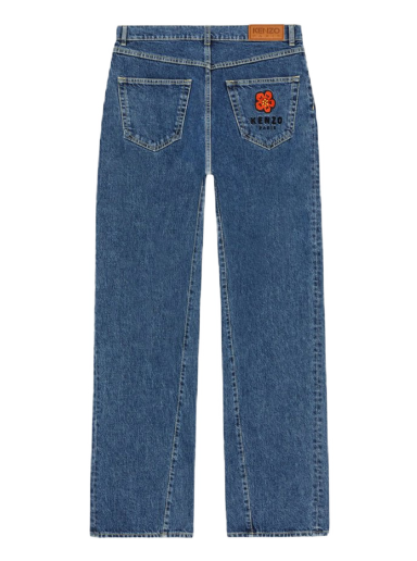 Kavbojke KENZO x Nigo Boke Flower Crest Jeans Mornarica | FC55DP404CEI.76