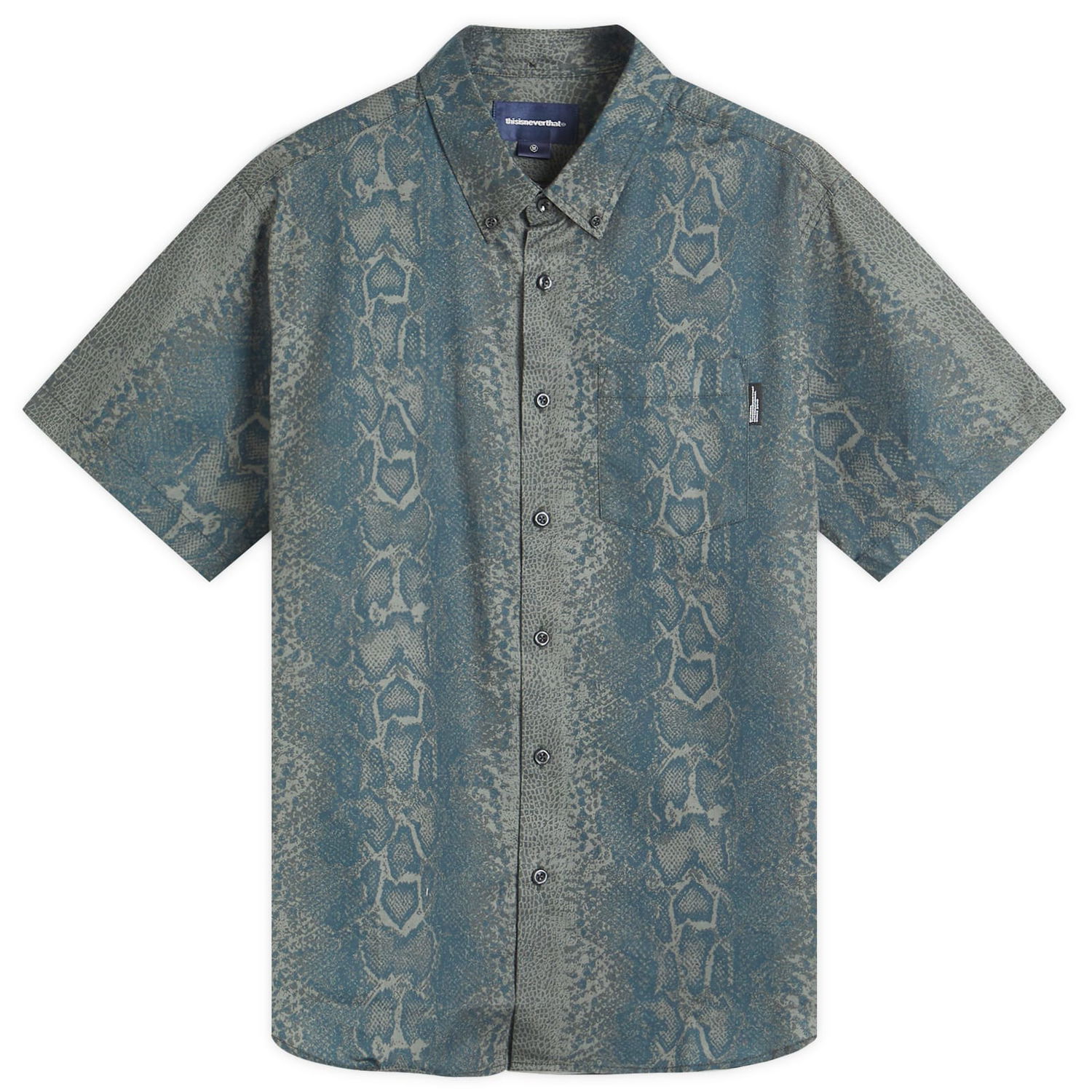 Srajce thisisneverthat Python Short Sleeve Shirt Modra | TN251WSHTS04-DNVY, 1