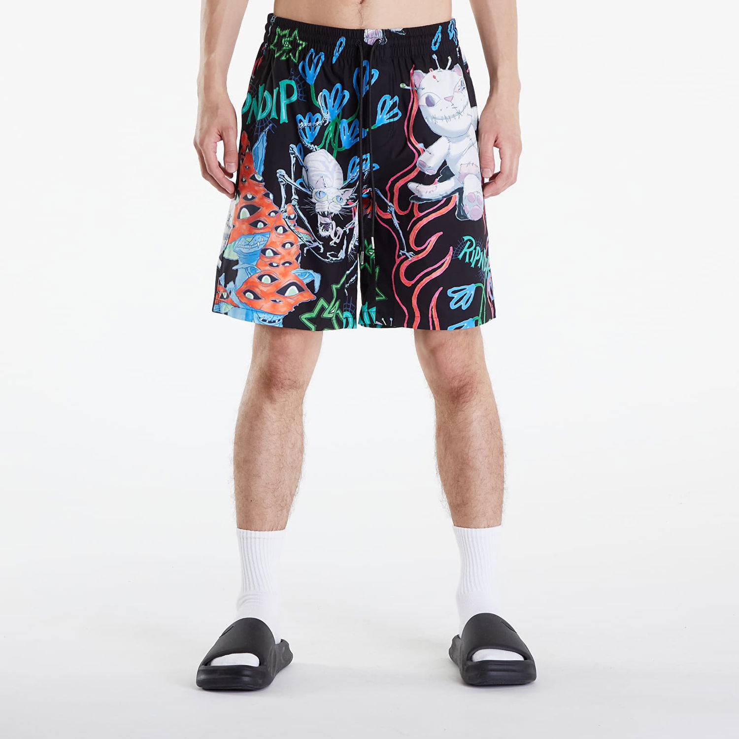 Kratke hlače RIPNDIP Travis Swim Shorts Black Večbarvna | RNDSPR24131, 0
